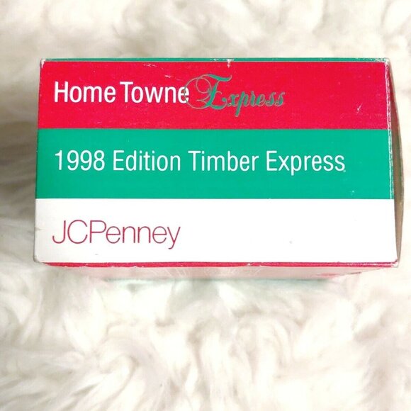 VTG Home Town Timber Express Train Car 1998 JC Penny Christmas Decoration - Picture 2 of 5